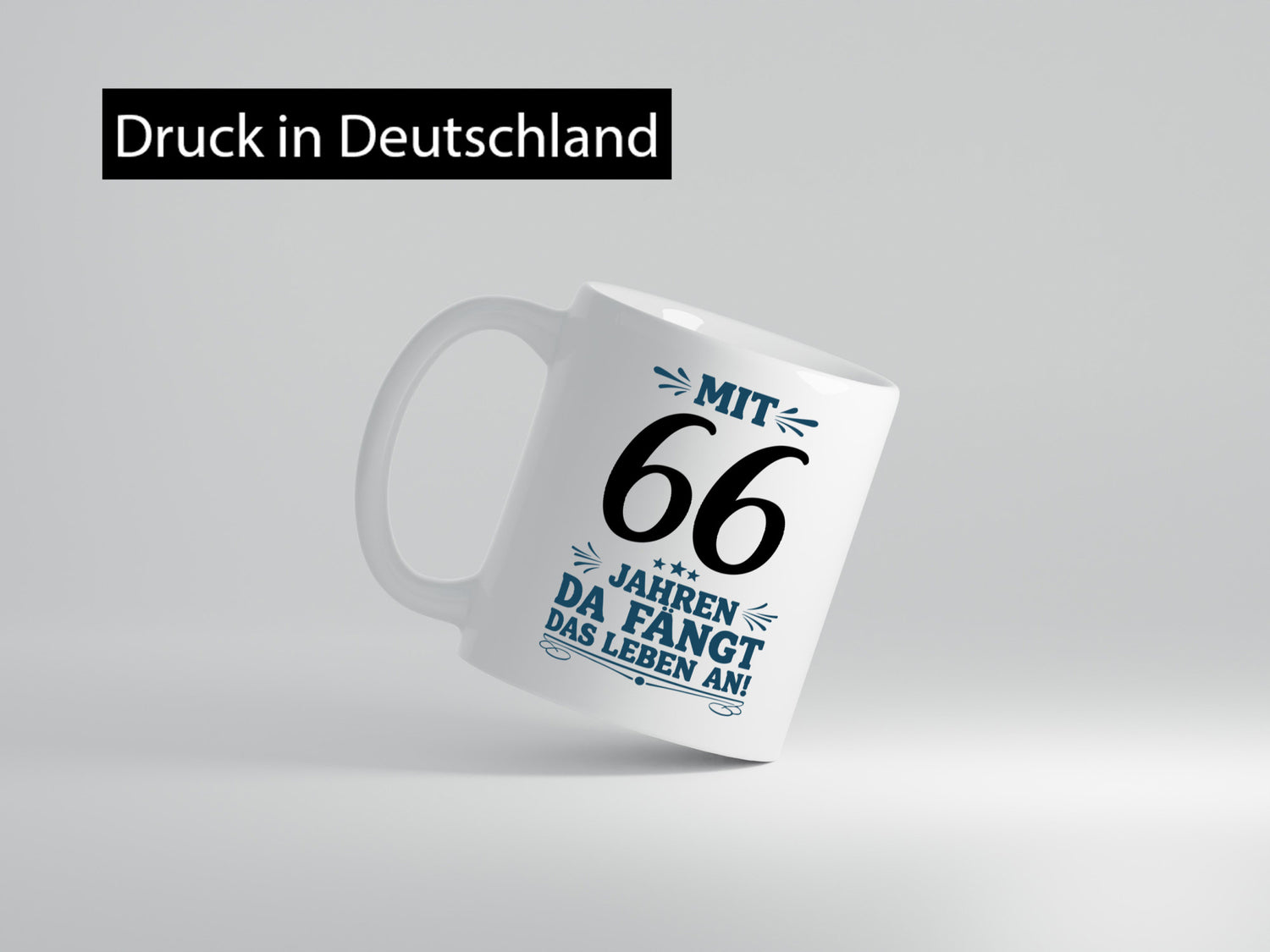 Mit 66 Jahren fängt das leben erst an | 66. Geburtstag v2 Geschenkidee Humor