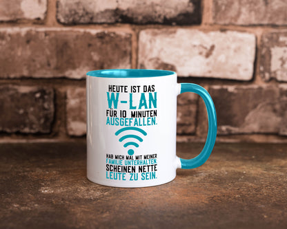10 Minuten W-Lan Ausfall | Nerd Computer PC Gamer lustig Humor Geschenkidee Tasse