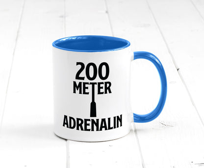 200 Meter Adrenalin v2 lustig Humor Geschenkidee Geschenk Tasse