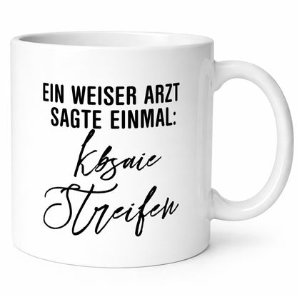 Weiser Arzt Tasse | unleserliche Schrift Ärzte Humor Geschenk Geschenkidee