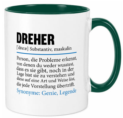 Dreher Humor | Fräser Zerspannungsmechaniker Geschenkidee Tasse