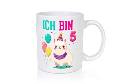5. Geburtstag | 5 Jahre Lama Alpaka lustig Geschenkidee Geschenk Tasse