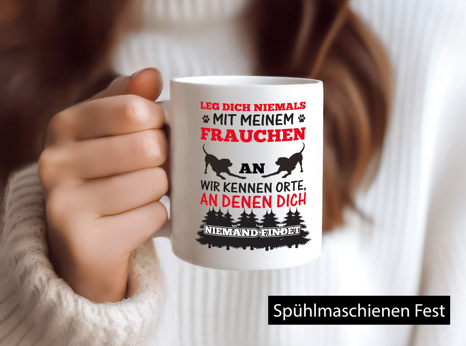 Mein Frauchen | Frauen Tasse Hundebesitzerin Spruch lustiger Geschenk