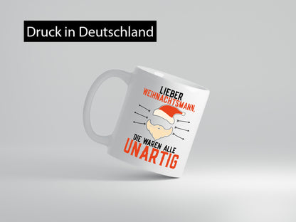 Die waren alle unartig | Weihnachtsmann Geschenke artig Geschenk Humor