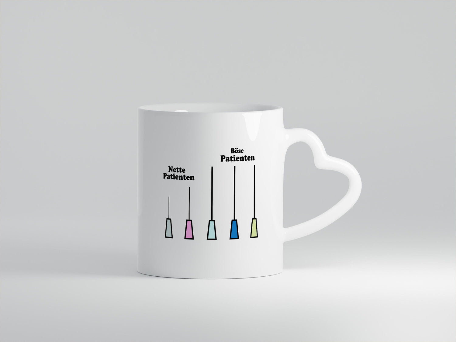 Nette und böse Patienten | Spritze Nadel Kanüle Arzt lustiger Spruch Geschenk
