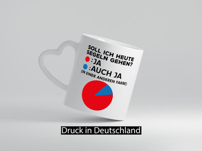 Segeln gehen | Segler Tasse Segelboot Kapitän lustiger Spruch Geschenk Humor