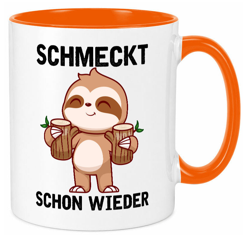 Schmeckt schon wieder | Frankfurt Hessen v2 Geschenkidee Humor Tasse