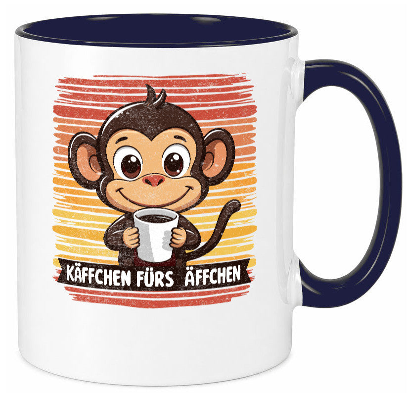 Käffchen fürs Ã„ffchen | Kaffeetrinker Affe v2 lustiger Spruch Geschenk Humor Tasse