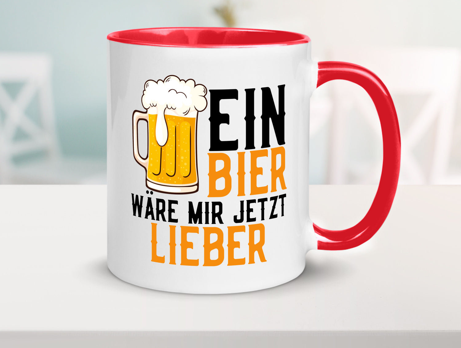 Ein Bier wäre mir jetzt lieber | Kollegen lustiger Spruch Geschenk Arbeit Büro