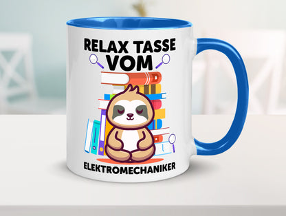 Relax Tasse: Elektromechaniker | Mechaniker Geschenk Humor Geschenkidee