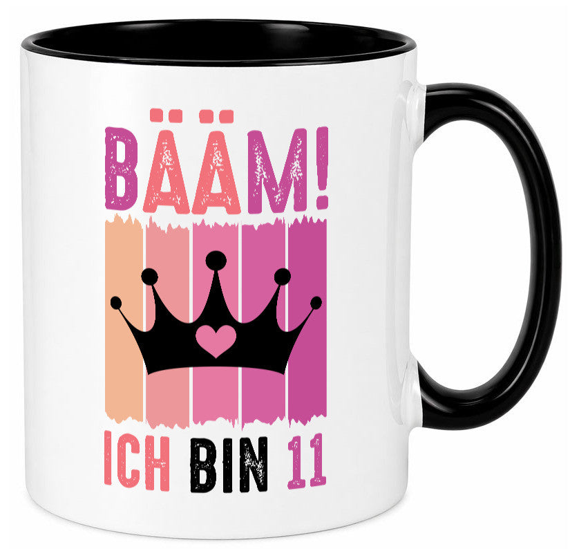 11. Geburtstag | 11 Jahre Bääm ich bin Krone Humor Geschenkidee Tasse