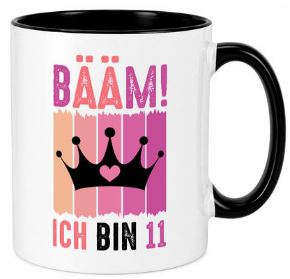 11. Geburtstag | 11 Jahre Bääm ich bin Krone Humor Geschenkidee Tasse