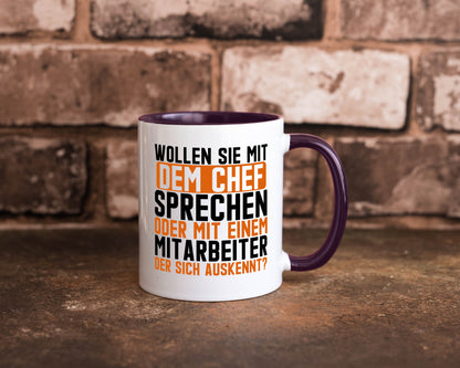 Wollen sie mit dem Chef Sprechen | Mitarbeiter Humor Arbeit Kollegen Büro
