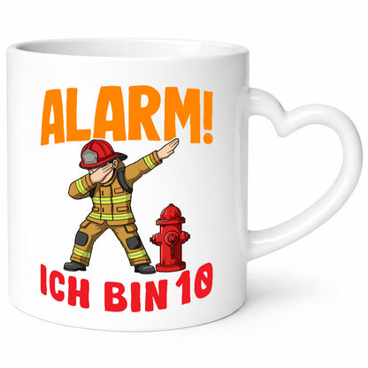 10. Geburtstag | 10 Jahre Feuerwehr Junge lustig Geschenkidee Geschenk Tasse