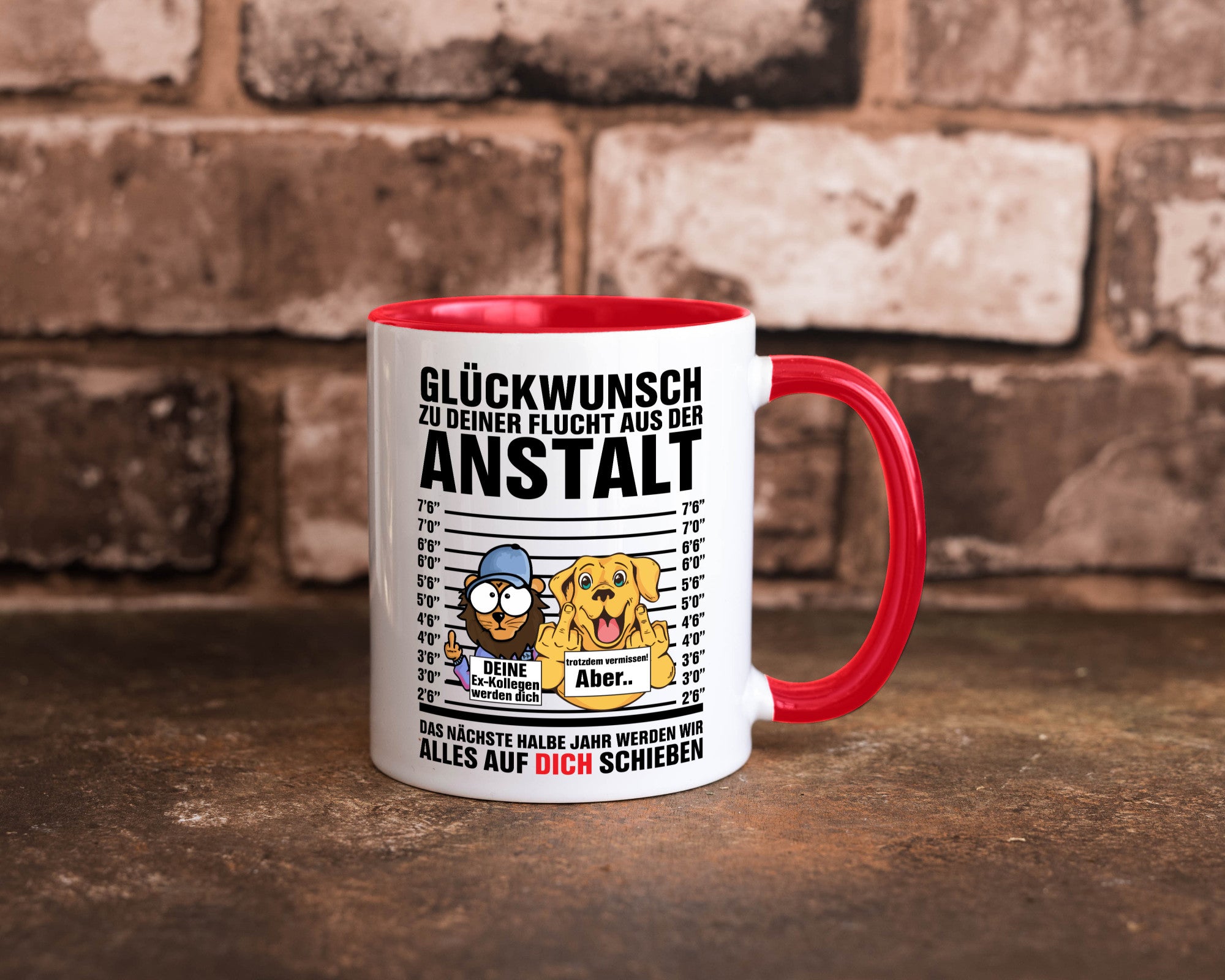 Glückwunsch zu deiner Flucht | Abschiedgeschenk v3 Geschenk Humor Geschenkidee