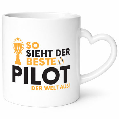 Der Weltbeste Pilot | Flugzeug Piloten Humor Geschenkidee Tasse