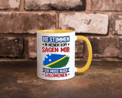 Salomonen | Urlaub Stimmen in meinem Kopf Traumland v2 Humor Geschenkidee Tasse