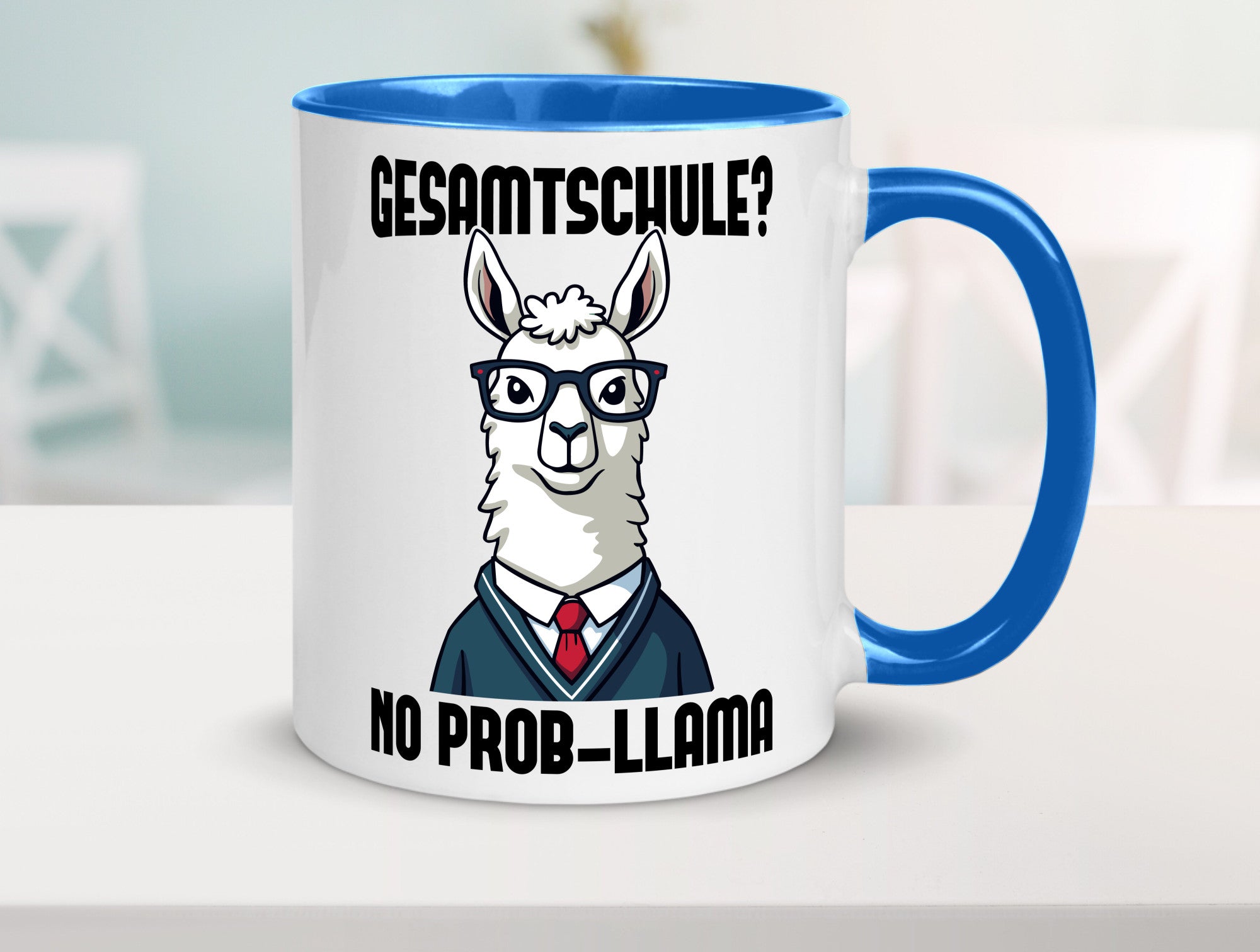 Gesammtschule | no prob-llama Einschuldung Humor Geschenkidee Tasse
