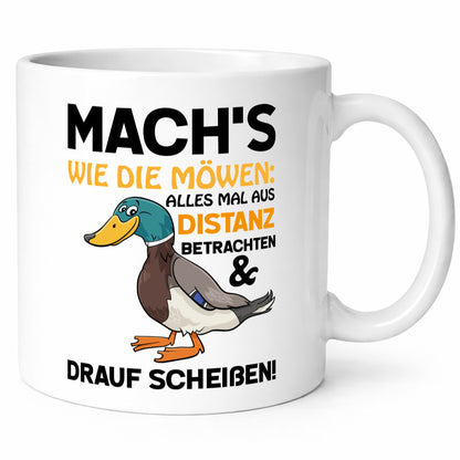 Scheiß drauf Geschenk Humor Geschenkidee lustiger Spruch Tasse