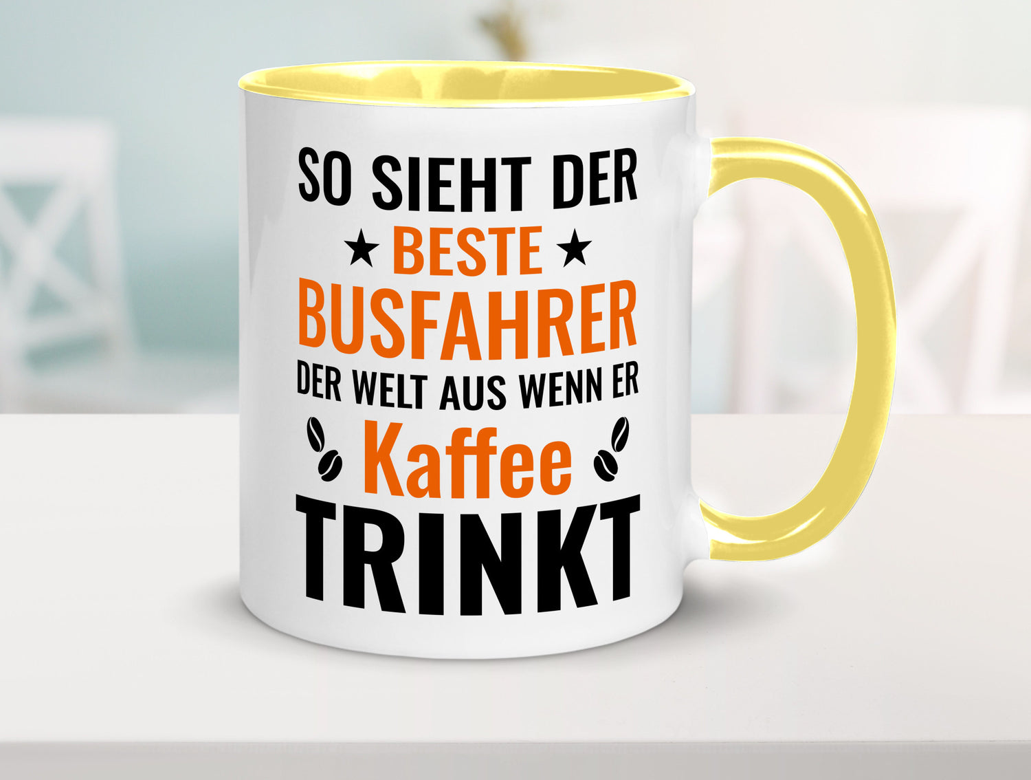 Kaffee trinkt: Busfahrer | Berufsfahrer Fahrer Geschenk Arbeit Kollegen Büro