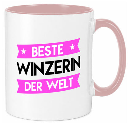 Beste Winzerin | Weinbauer Wein Geschenk Humor Geschenkidee lustiger Spruch Tasse