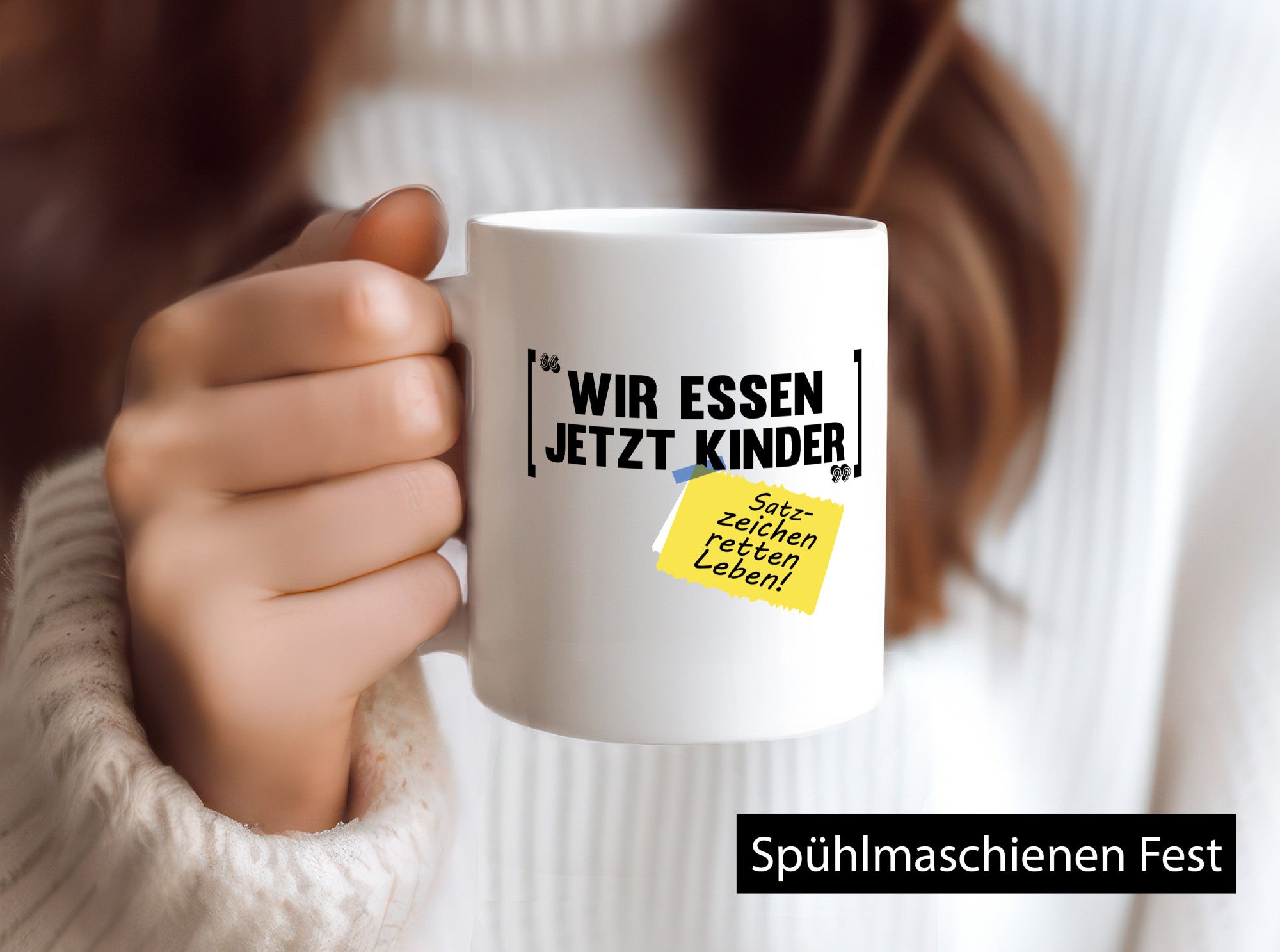 Wir essen jetzt, Kinder | Grammatik Satzzeichen Sprache lustig Humor