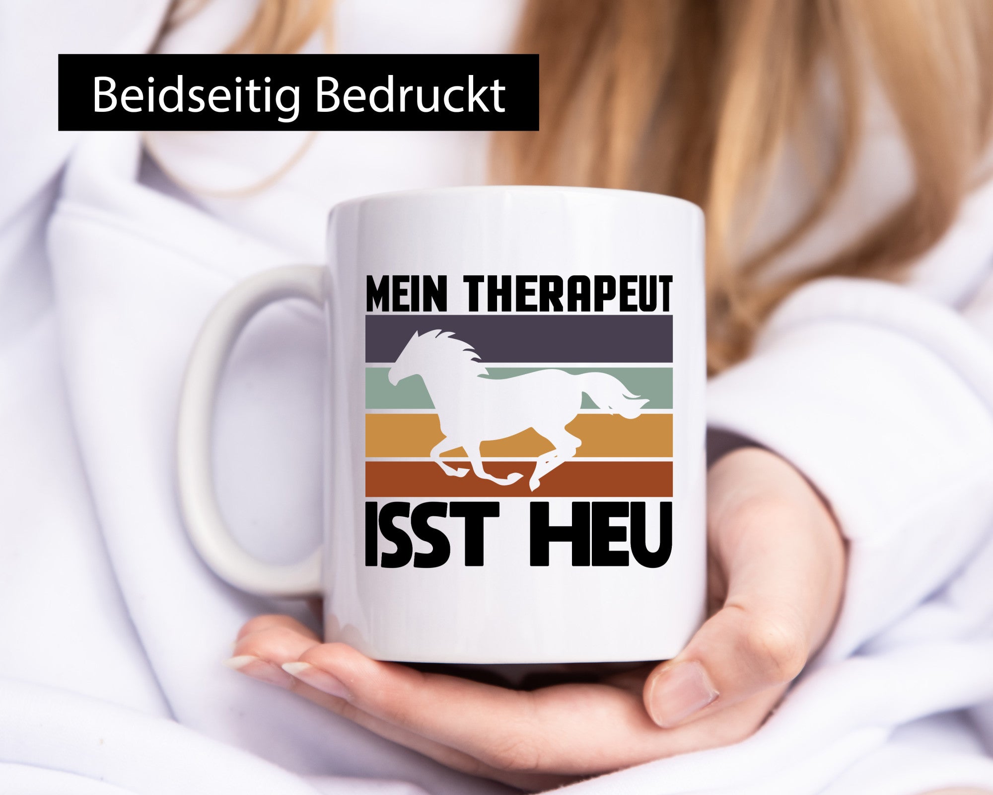 Mein Therapeut isst Heu | Pferd Pferdeliebhaber Humor Geschenkidee Tasse