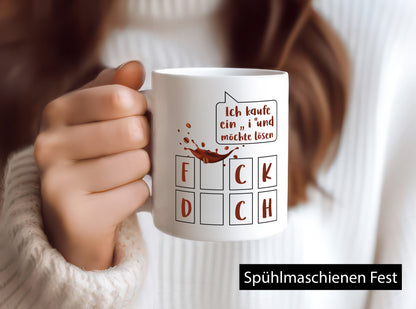 Ich kaufe ein i | Glücksrad Rätsel F*ck D*ch Humor Geschenkidee Tasse