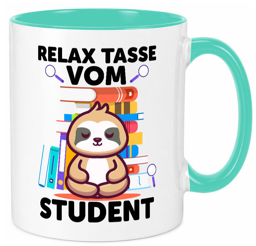 Relax Tasse: Student | Universität Uni Studium lustiger Spruch Geschenk Humor