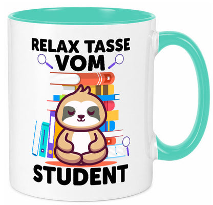 Relax Tasse: Student | Universität Uni Studium lustiger Spruch Geschenk Humor