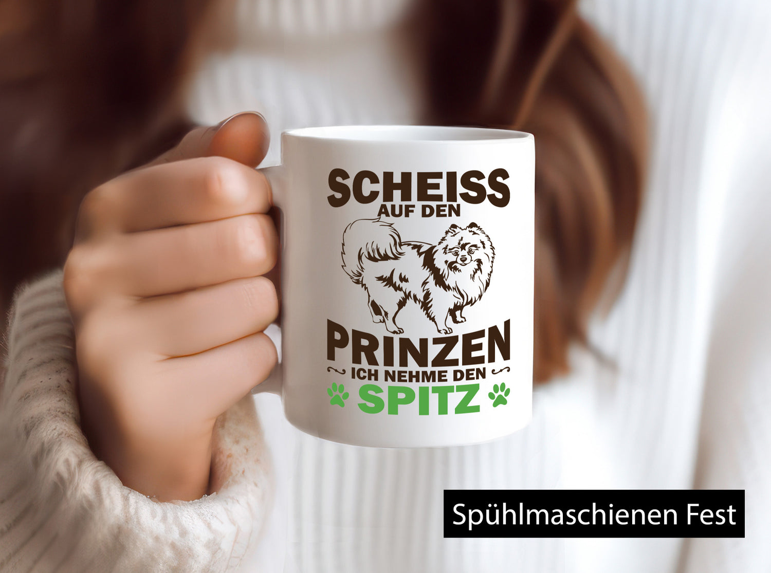Scheiss auf den Prinzen ich nehme Spitz | Hund Humor Tierliebhaber Geschenkidee