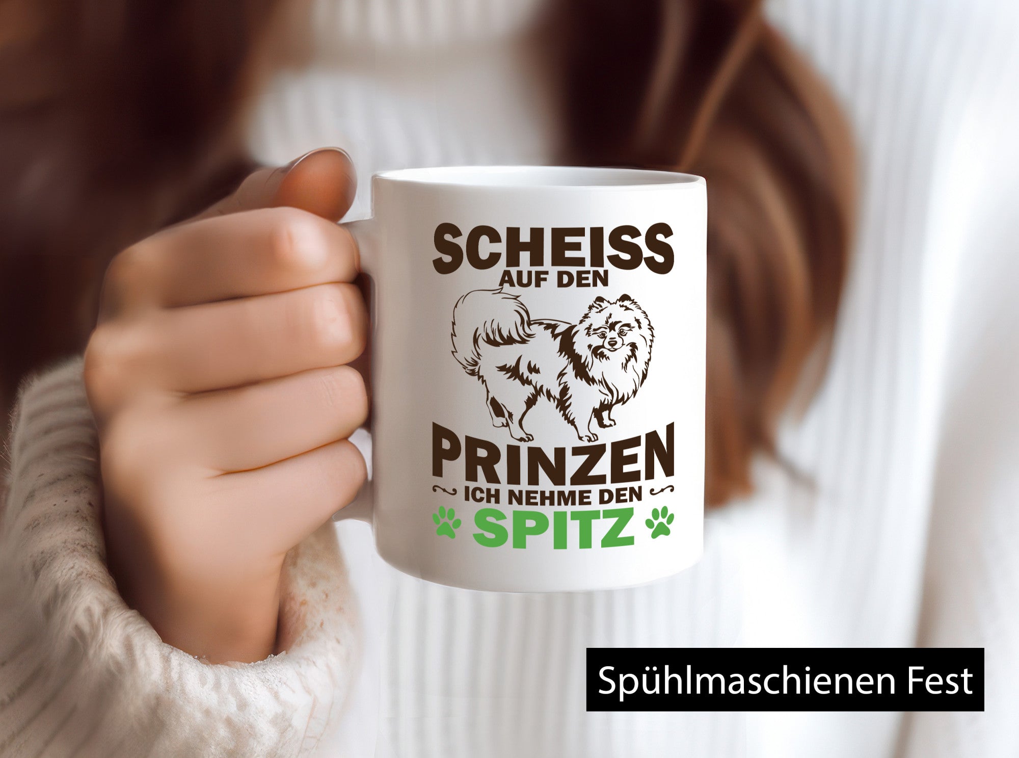 Scheiss auf den Prinzen ich nehme Spitz | Hund Humor Tierliebhaber Geschenkidee