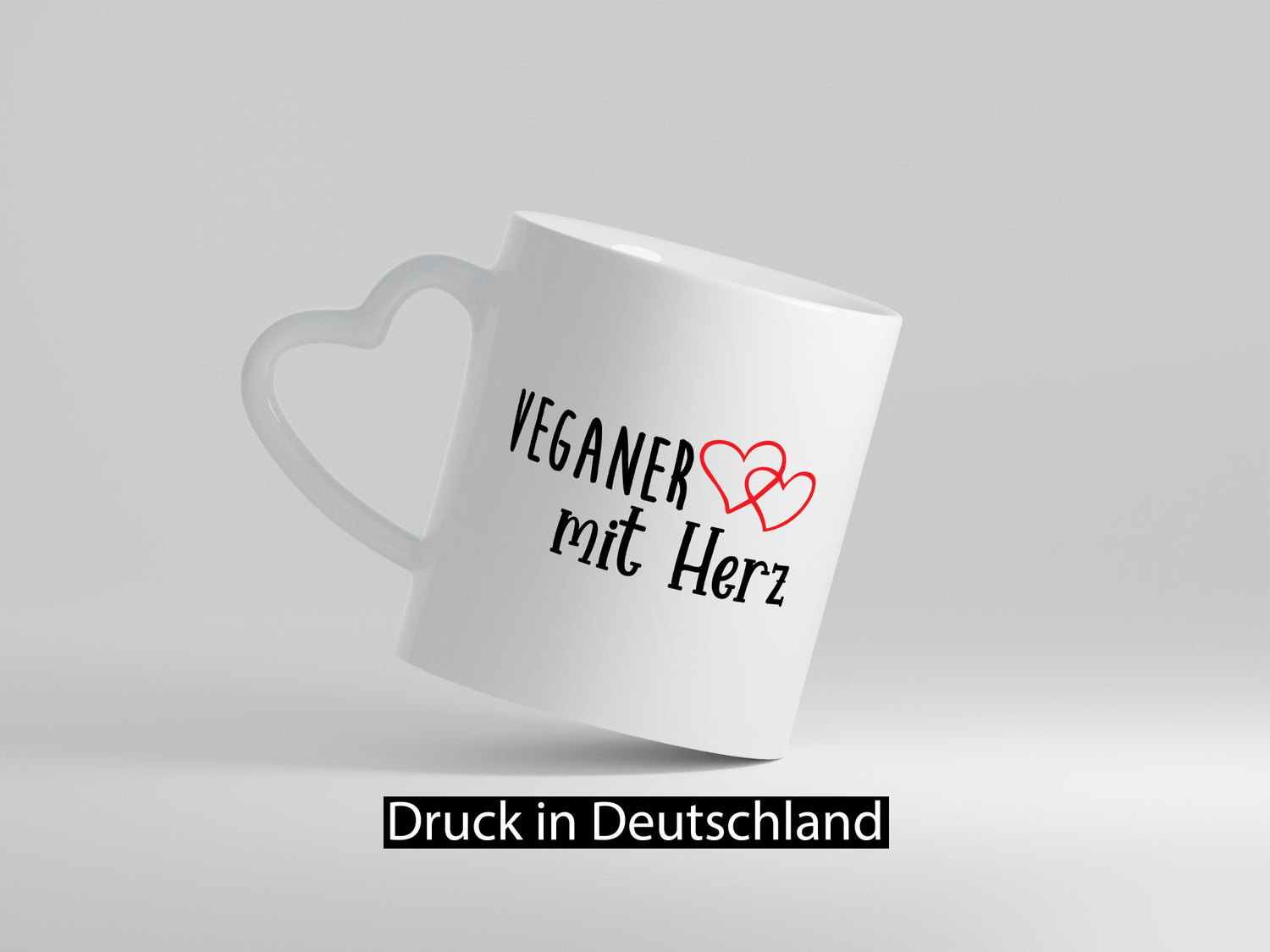 Veganer mit Herz | ich liebe Tiere Humor Tierliebhaber Geschenkidee Tasse