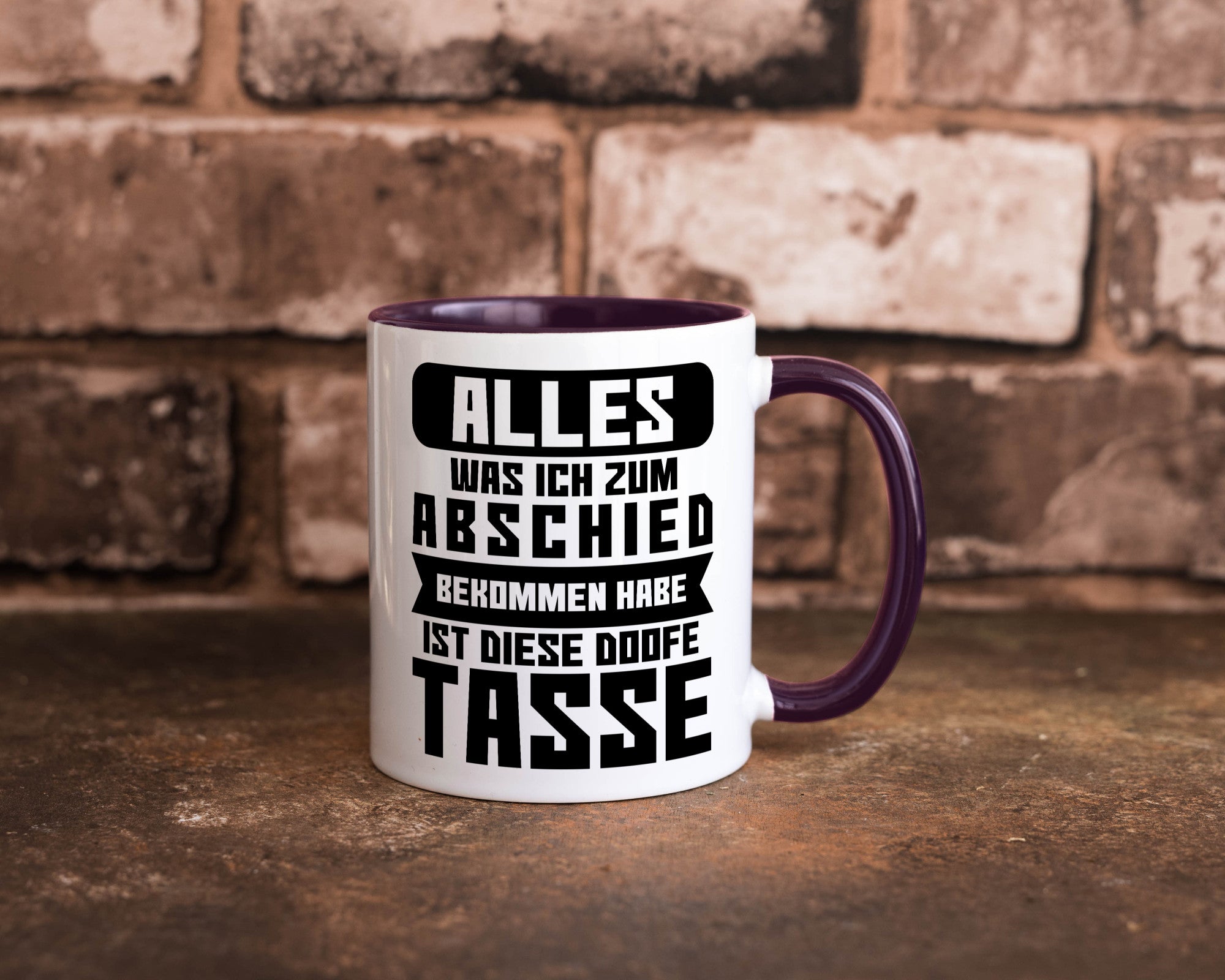 Zum Abschied | Kollegen Jobwechsel Büro Abschluss Geschenk Arbeit lustiger