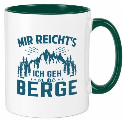 Ich geh in die Berge | Bäume lustig Humor Geschenkidee Geschenk Tasse