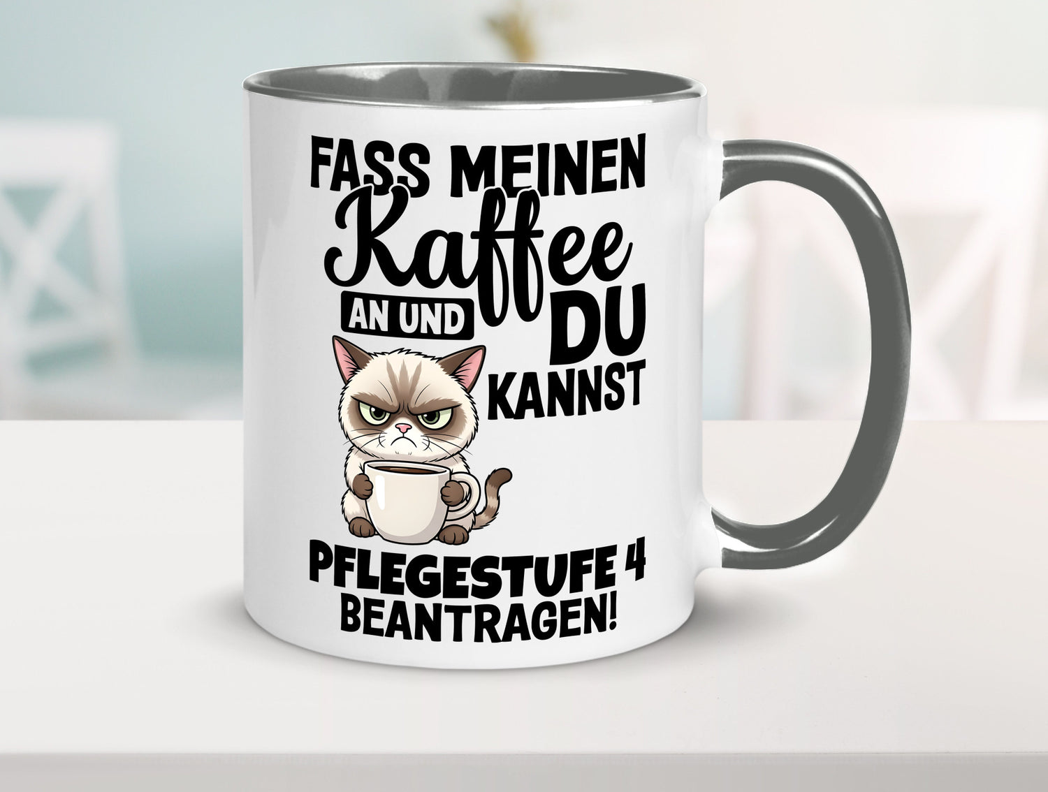 Fass meinen Kaffee an | Pflegestufe 4 Krankenschwester v3 Geschenkidee Humor