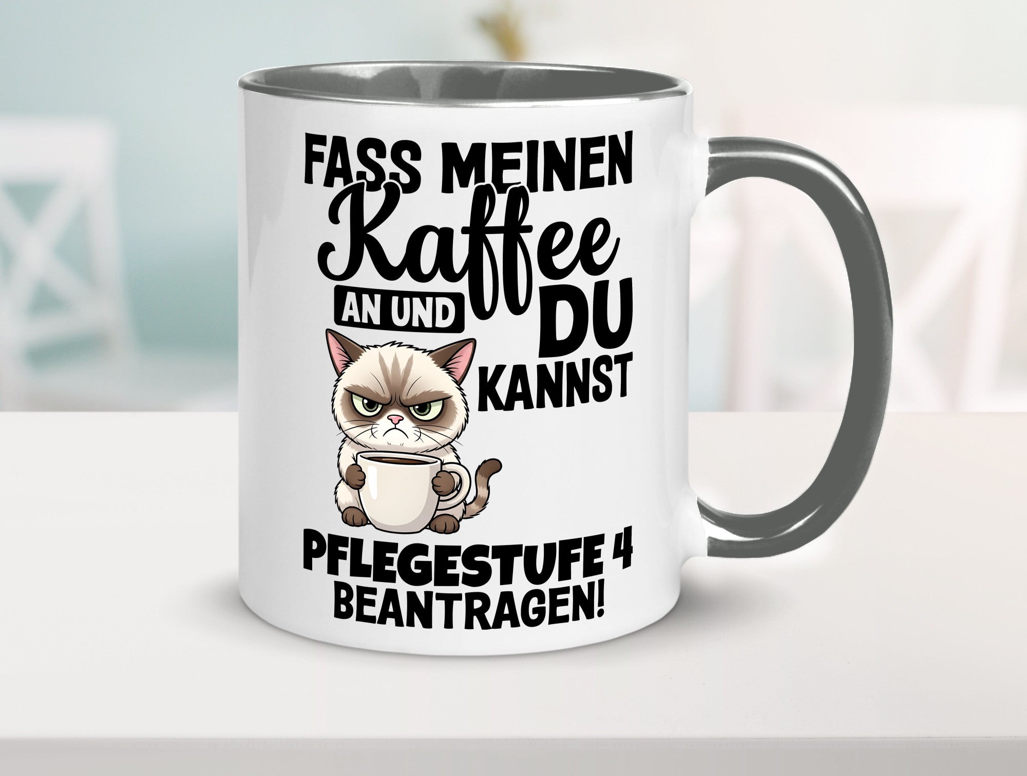 Fass meinen Kaffee an | Pflegestufe 4 Krankenschwester v3 Geschenkidee Humor