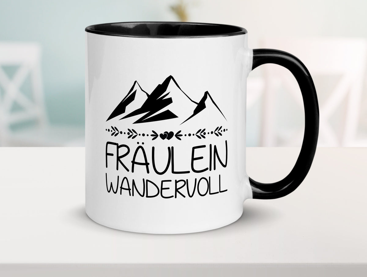 Fräulein Wandervoll | Berge Geschenkidee Humor Tasse