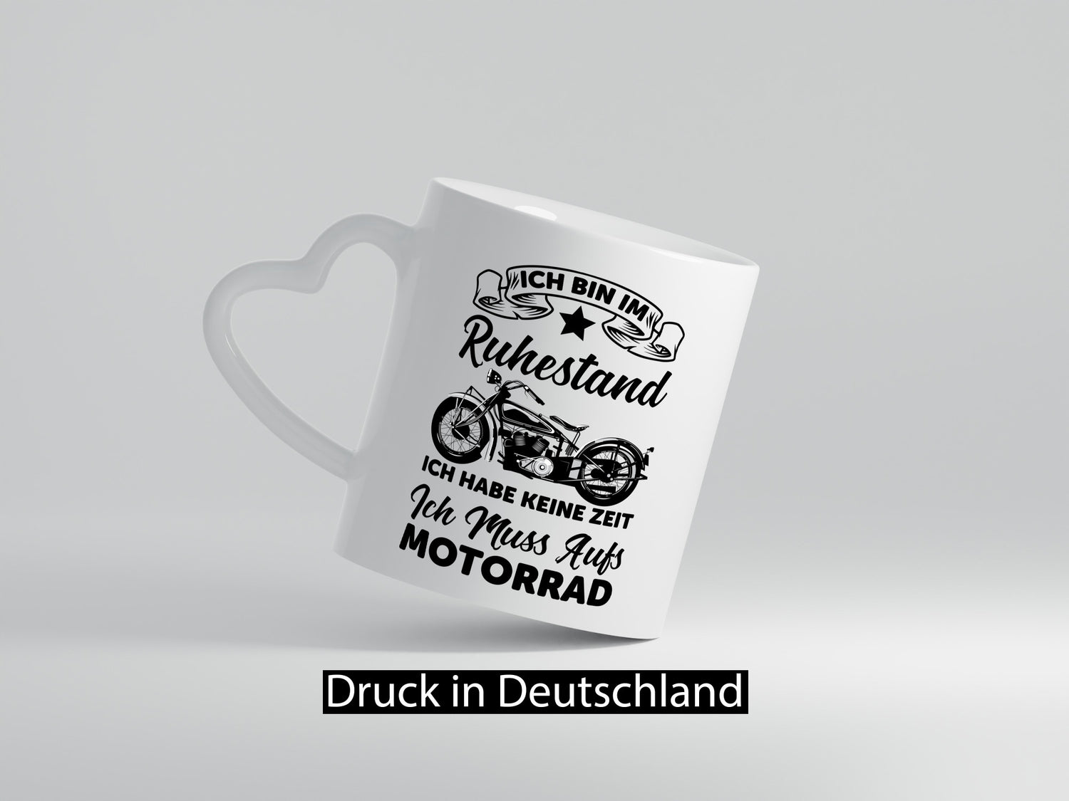 Ruhestand | muss aufs Motorrad Biker lustiger Spruch Geschenk Jubiläum Tasse
