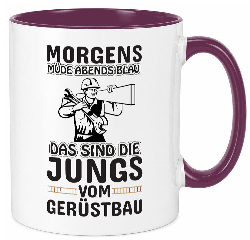 Jungs vom Gerüstbau | Gerüstbauer Tasse Baustelle Geschenk Humor Geschenkidee