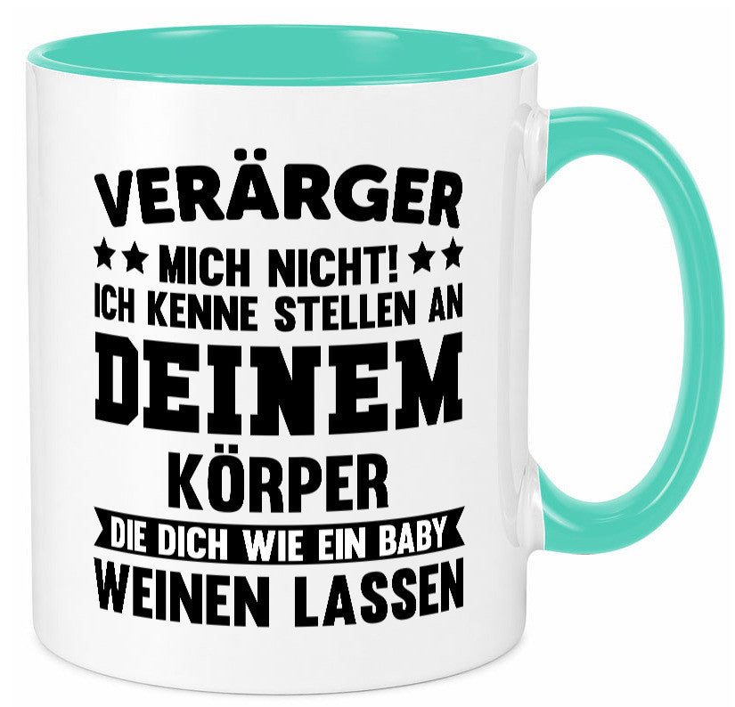 Ärger mich nicht ich kenne stellen da tut es weh. | Rache Geschenk Humor