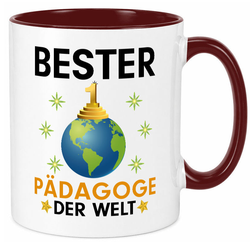 Welt Bester Pädagoge | Pädagogik Geschenk Humor Geschenkidee lustiger Spruch Tasse