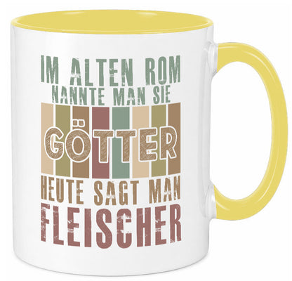 Heute sagt man: Fleischer | Schlachterei Humor Geschenkidee Tasse