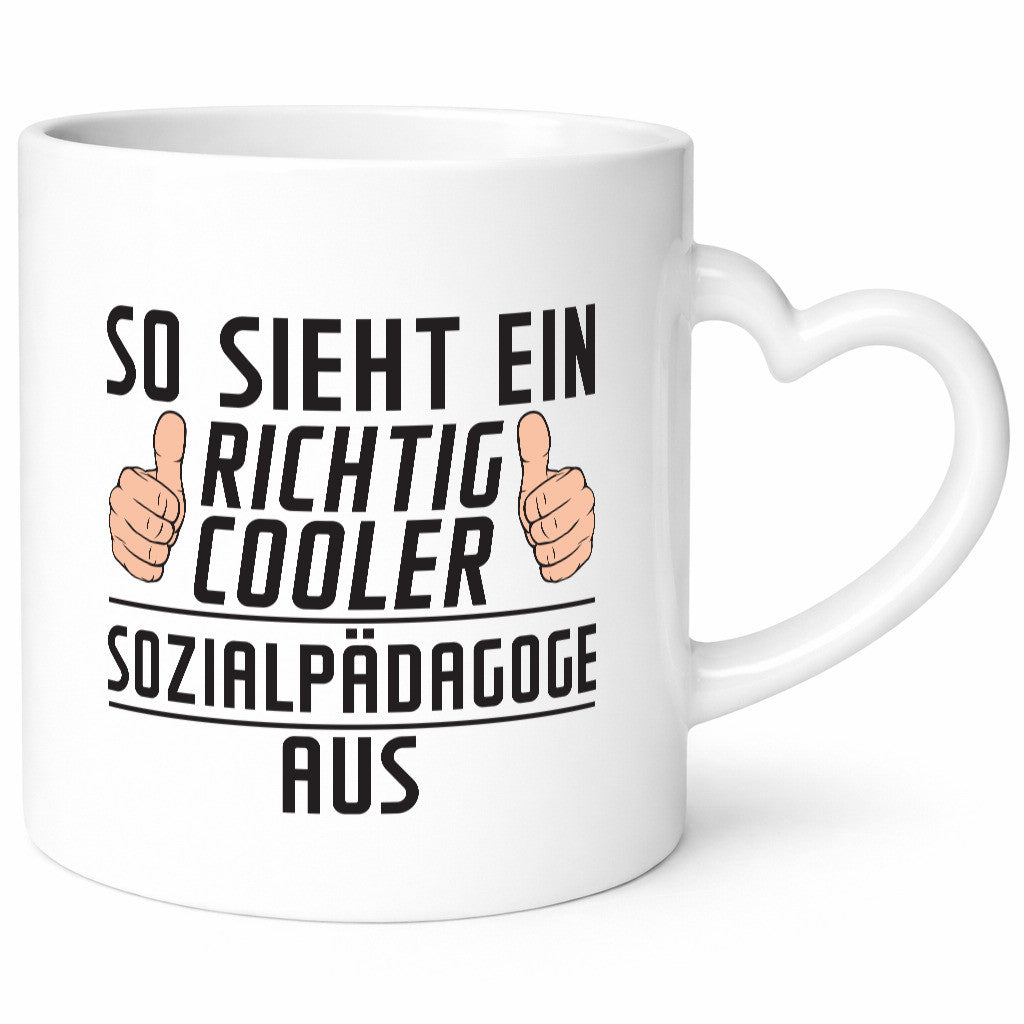 Richtig Cooler Sozialpädagoge | Pädagoge Humor Geschenkidee Tasse