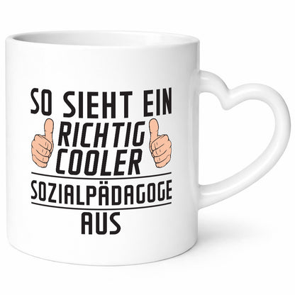 Richtig Cooler Sozialpädagoge | Pädagoge Humor Geschenkidee Tasse