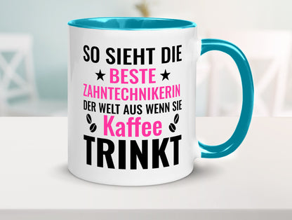 Kaffee trinkt: Zahntechnikerin | Zahnmedizin lustiger Spruch Geschenk Humor