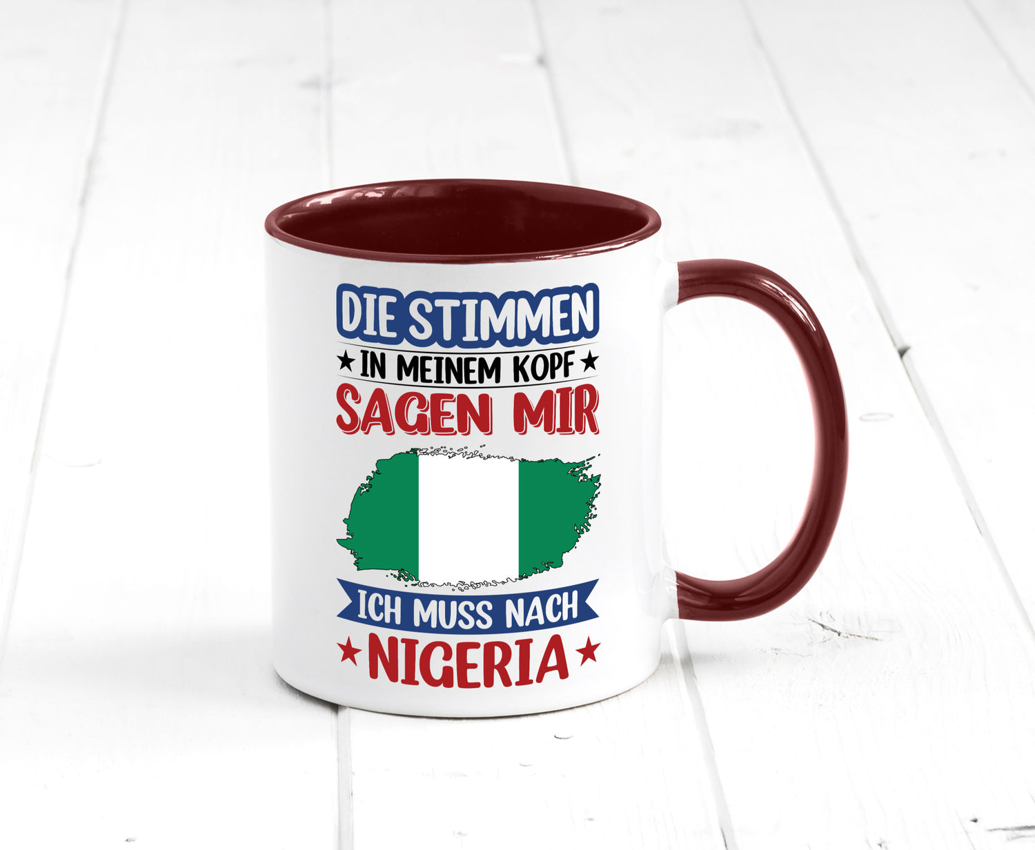 Nigeria | Urlaub Stimmen in meinem Kopf Traumland Geschenk Humor Geschenkidee