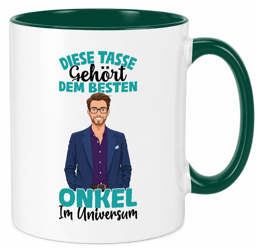 Im Universum: Onkel | Neffe Bruder Familie lustiger Spruch Geschenk Tasse
