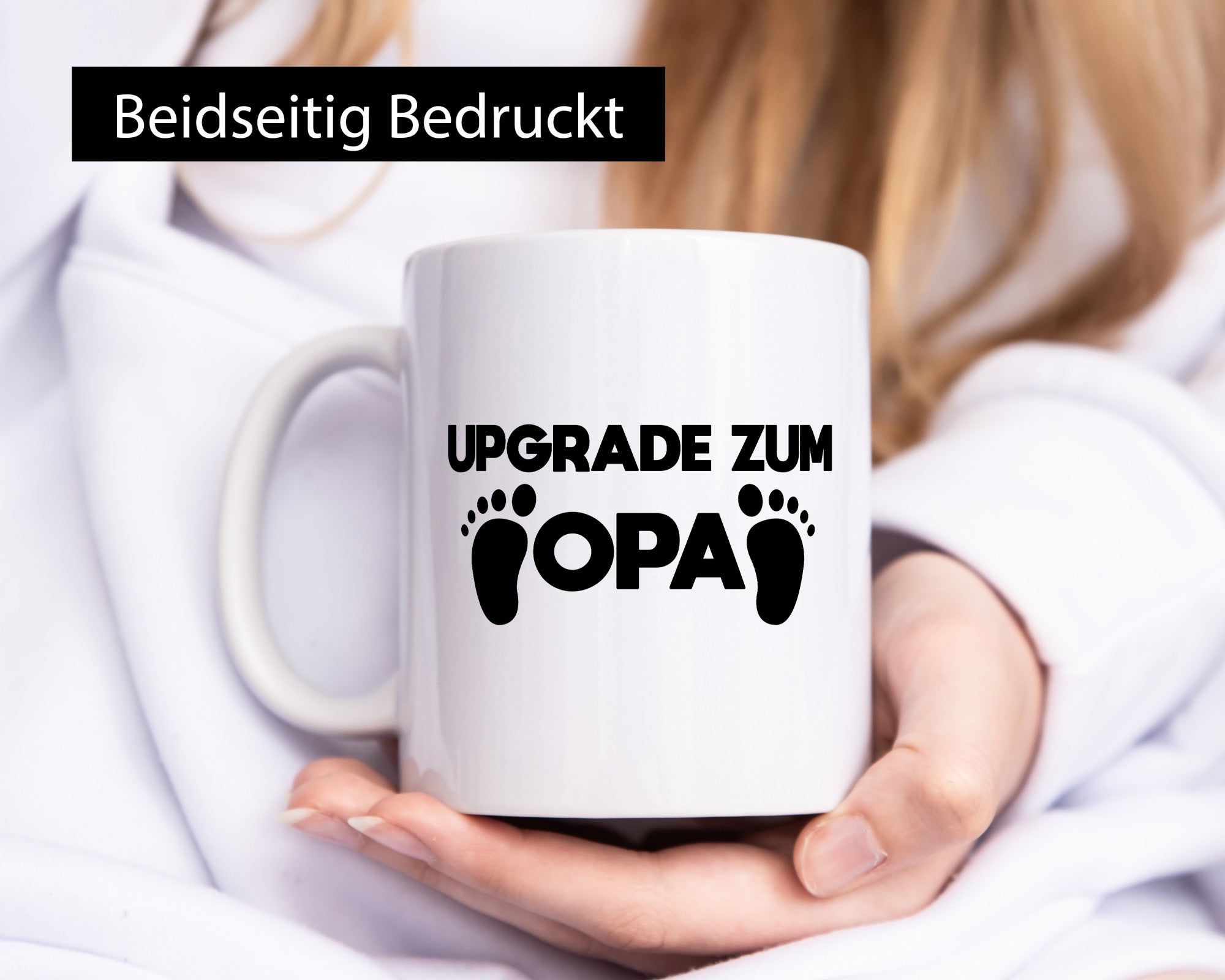 Upgrade zum Opa | Füße Geschenkidee Familie Humor Tasse