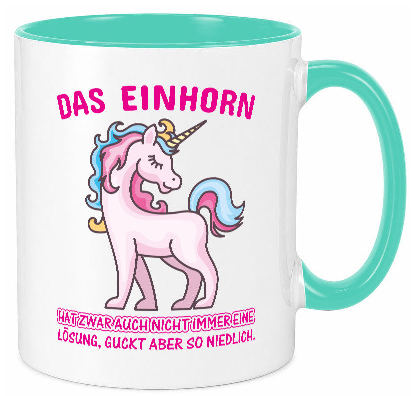 Niedliches Einhorn | lustige Tasse Frauen Mädchen lustiger Spruch Geschenk